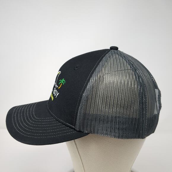 Local Boy Outfitters Snapback Trucker Hat Black One Size Adjustable Mesh Back - Picture 3 of 9